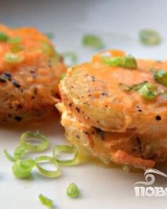 Картофель с сыром и зеленым луком