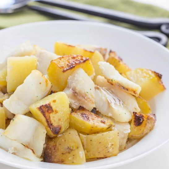 Рецепт картофеля с треской