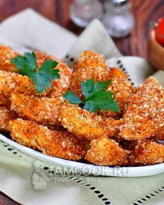 Картофель в сырно-пряной панировке