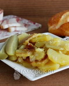 Картофель жареный с майонезом в мультиварке