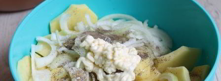 картофель жареный с майонезом в мультиварке. Шаг 5