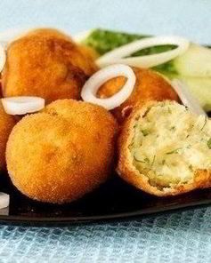 Картофельные крокеты с манкой и зеленью