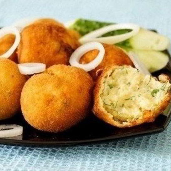 Рецепт картофельных крокетов с манкой и зеленью