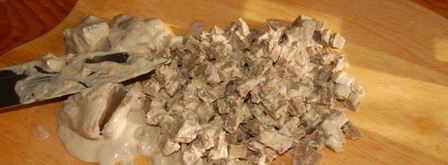 картофельные цветы с печенью в сметане. Шаг 3