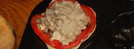 картофельные цветы с печенью в сметане. Шаг 7