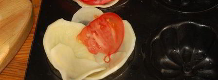 картофельные цветы с печенью в сметане. Шаг 9