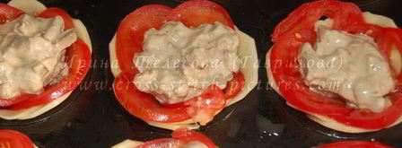 картофельные цветы с печенью в сметане. Шаг 10