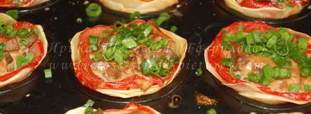 картофельные цветы с печенью в сметане. Шаг 11