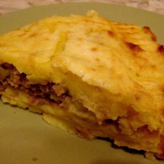 Рецепт картошки со свининой и сыром в духовке