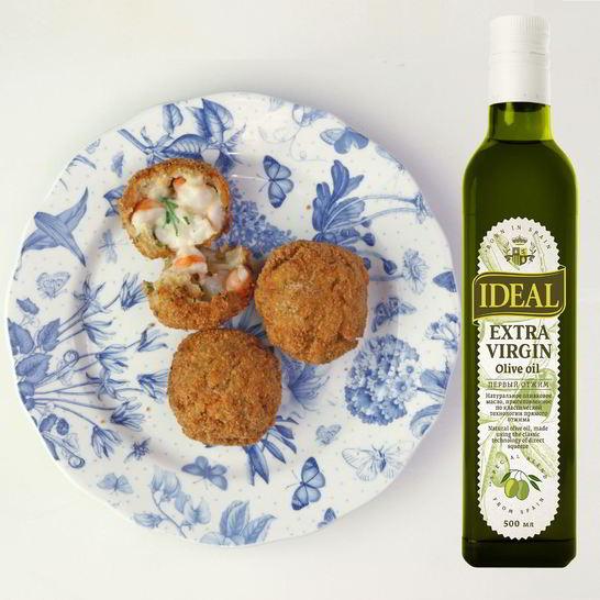 Рецепт крокетов из серых креветок