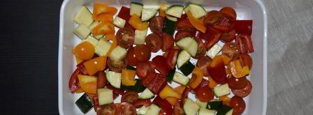 кускус с запеченными овощами и курицей. Шаг 3