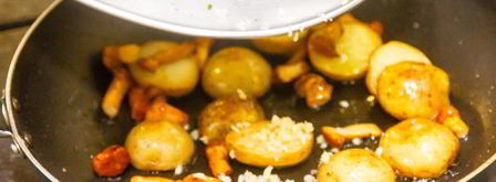 мини-картофель с лисичками. Шаг 7