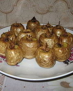 Печеный картофель с салом