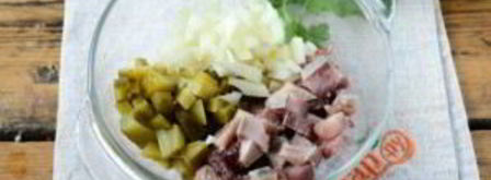 печеный картофель с селедочным соусом. Шаг 3