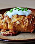 Печеный картофель с сыром