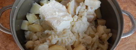 пюре из цветной капусты и сельдерея. Шаг 5