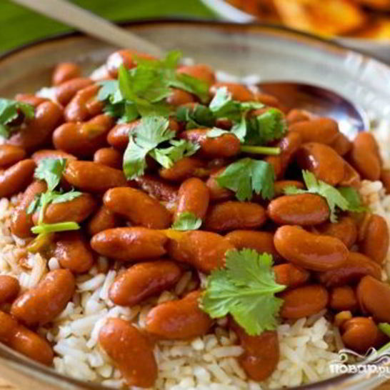 Рецепт риса с бобами