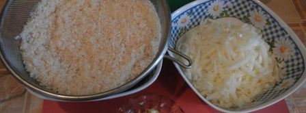 рис с чесноком. Шаг 3