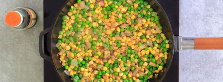 рис с кукурузой и зеленым горошком. Шаг 9