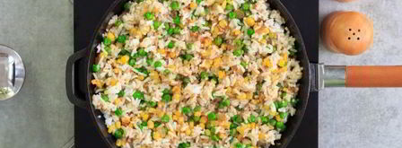 рис с кукурузой и зеленым горошком. Шаг 11