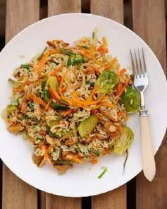 Рис с овощами по-китайски