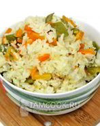 Рис с овощами в мультиварке