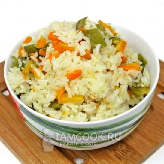 Рецепт риса с овощами в мультиварке