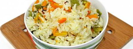 рис с овощами в мультиварке. Шаг 7