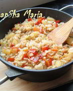 Рис с овощами в японском стиле