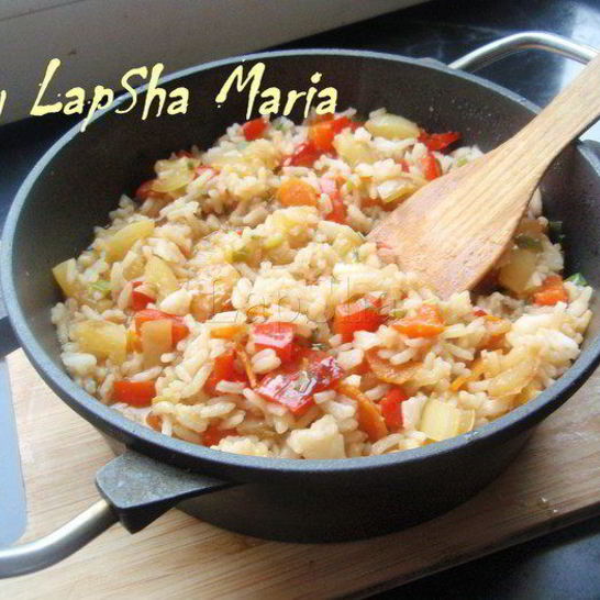 Рецепт риса с овощами в японском стиле