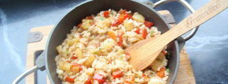 рис с овощами в японском стиле. Шаг 5