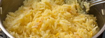 рис с шафраном и миндалем. Шаг 3