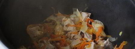 рис со свининой в мультиварке. Шаг 2