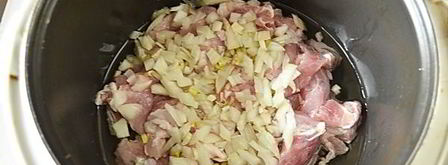жареная картошка с мясом в мультиварке. Шаг 6