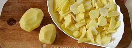 жареная картошка с мясом в мультиварке. Шаг 7