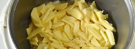 жареная картошка с мясом в мультиварке. Шаг 8