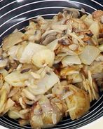 Жареная картошка с шампиньонами