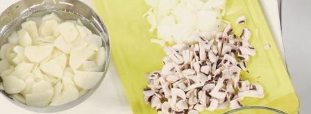 жареная картошка с шампиньонами. Шаг 3