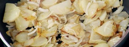 жареная картошка с шампиньонами. Шаг 7