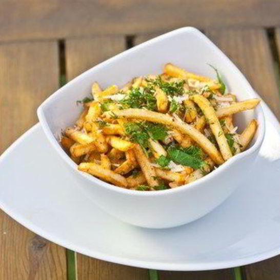 Рецепт жареного картофеля с травами и сыром по-итальянски