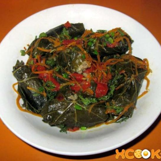 Рецепт долмы из маринованных листьев