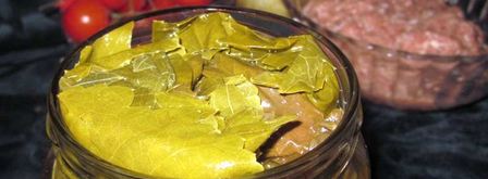 долма из маринованных листьев. Шаг 2