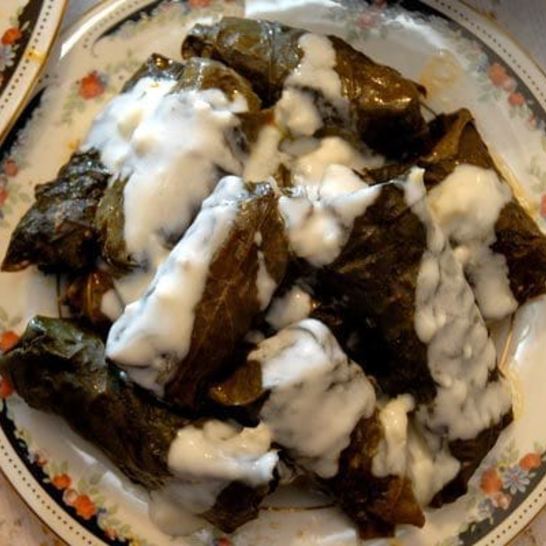 Рецепт долмы с виноградными листиками