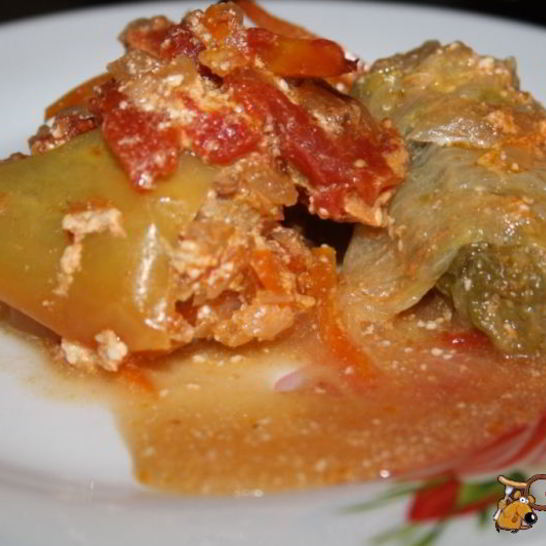 Рецепт голубцов и перцы со свининой без риса