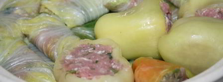 голубцы и перцы со свининой без риса. Шаг 4