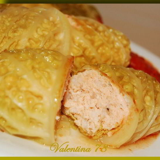 Рецепт голубцов из савойской капусты с фаршем из семги