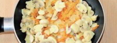 голубцы ленивые с грибами. Шаг 4