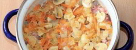 голубцы ленивые с грибами. Шаг 6