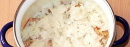 голубцы ленивые с грибами. Шаг 7