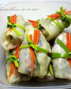 Голубцы с грибами и овощами